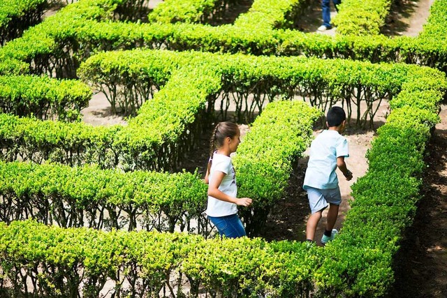 Zwei Kinder laufen durch ein Labyrinth.  | Foto: Herjua  (stock.adobe.com)