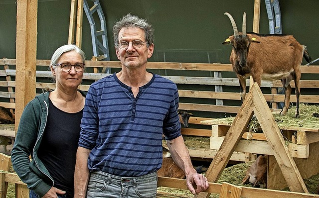 Regina Loreth und Stefan Ruo vom Lindenhof in Schwand  | Foto: Paul Eischet