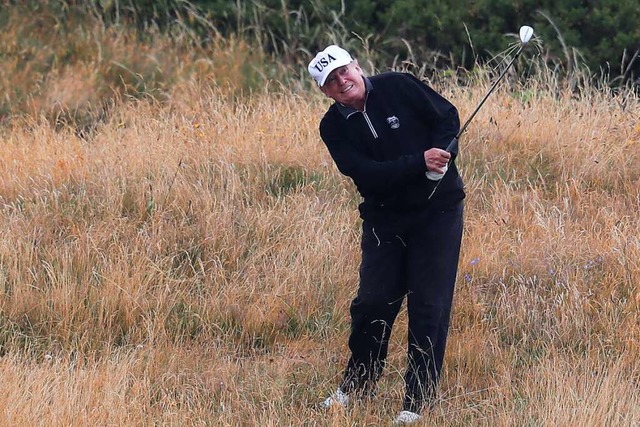 Donald Trump beim Golfen (2018)  | Foto: Andrew Milligan