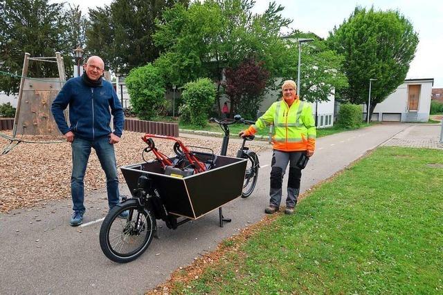 Gemeindemitarbeiter in Breisach können Lasten-E-Bikes nutzen