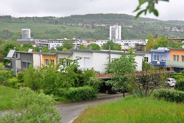 Viele Dcher in Lrrach, wie hier am M...r insgesamt nur rund 600 in der Stadt.  | Foto: Daniel Gramespacher