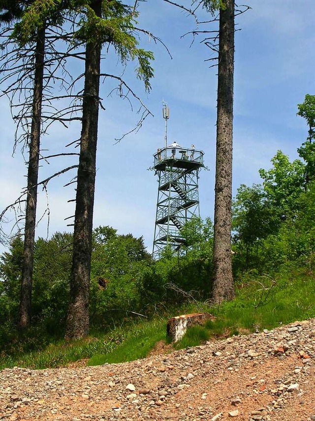 Bis zu 30000 Besucher im Jahr besteigen den Aussichtsturm.  | Foto: Bernd Michaelis