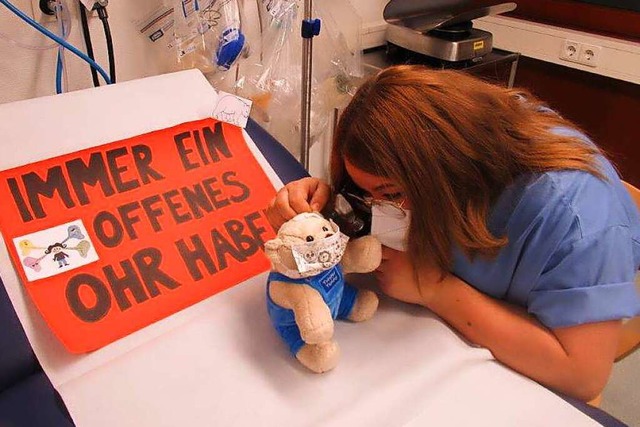 Pflegerin in den Lrracher Kliniken  | Foto: Kreiskliniken