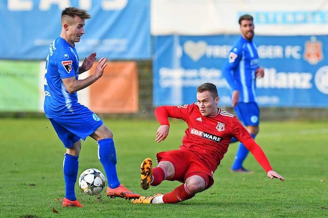 Malte Moos von den Stuttgarter Kickers...Verein auf dem Klageweg recht bekommt.  | Foto: Achim Keller