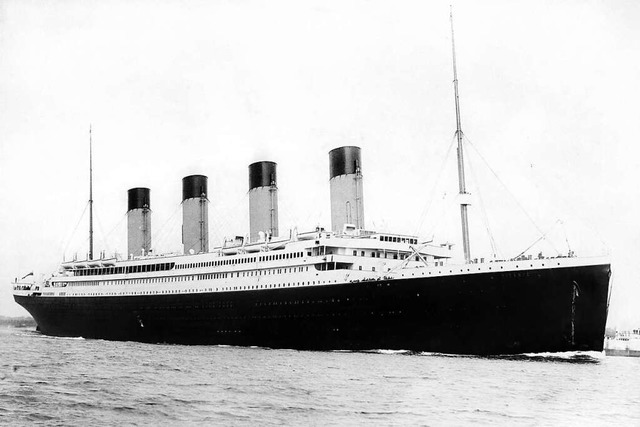 Das Passagierschiff RMS Titanic der br...nd sank 1912 bei seiner Jungfernfahrt.  | Foto: Pa