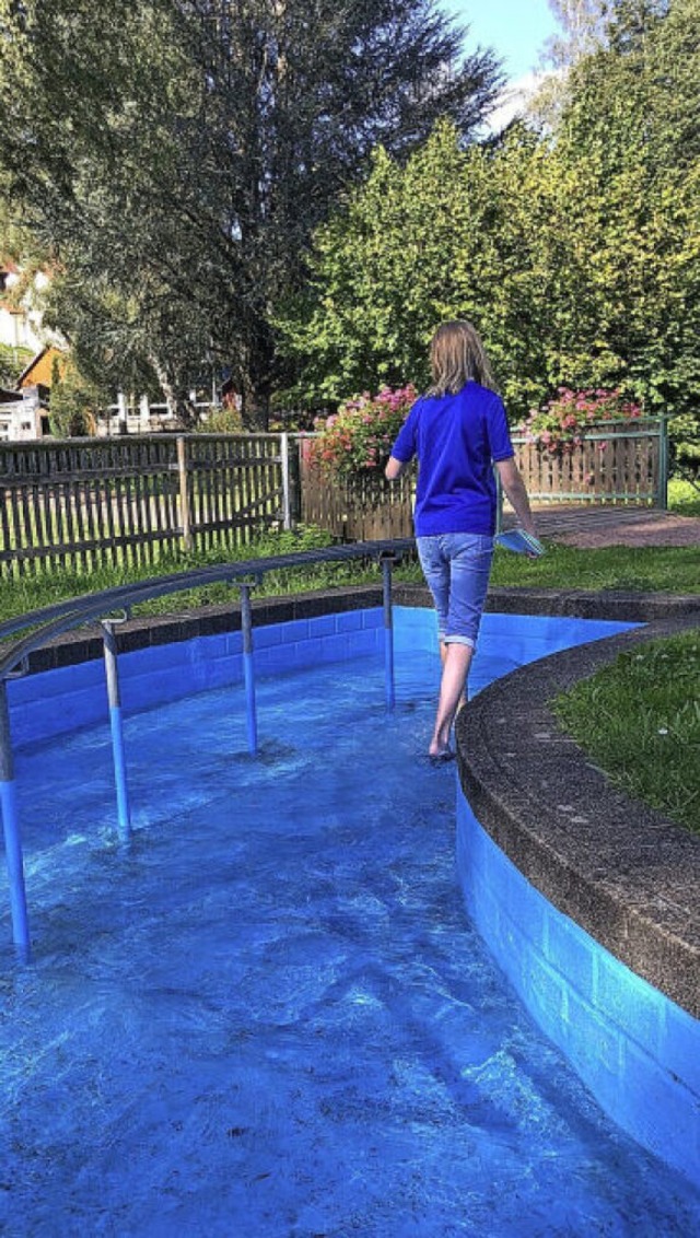 Perfekte Erfrischung nach einer schne...: Kneipp-Becken in Elzach-Oberprechtal  | Foto: Ronja Vattes