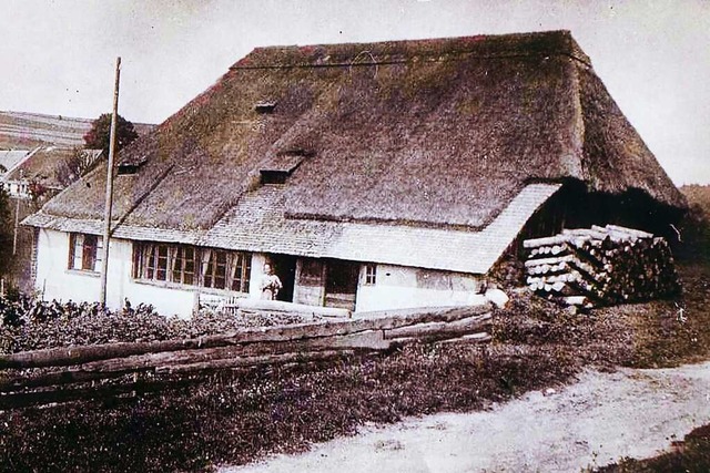 Eine historische Fotografie des Keller...ans Mehlins Urgromutter Anna aufwuchs  | Foto: privat