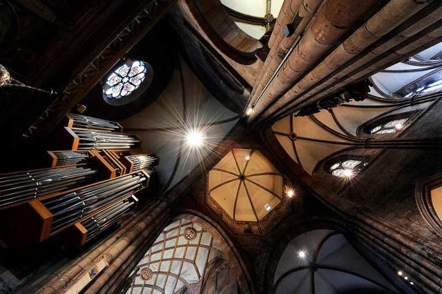 Alle vier Orgeln erklingen bei den wchentlichen Konzerten im Mnster.  | Foto: Ingo Schneider