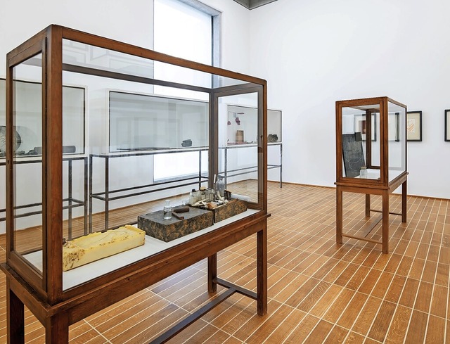 Die elf Vitrinen und das Basler Beuys-... Neubaus des Kunstmuseums ausgestellt.  | Foto: Jonas Hnggi