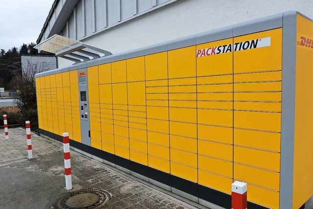 Eine Packstation, wie hier in Waldkirch, soll im Ruster Gewerbegebiet entstehen.  | Foto: Sylvia Sredniawa