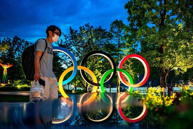 Olympia-Begeisterung will in Japan nicht so richtig aufkommen.  | Foto: PHILIP FONG (AFP)