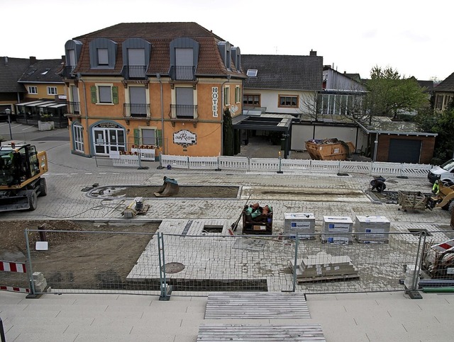 Die Fischerstrae und der Rathausvorpl...tzten Bauschritten freigegeben worden.  | Foto: Gemeinde Rust