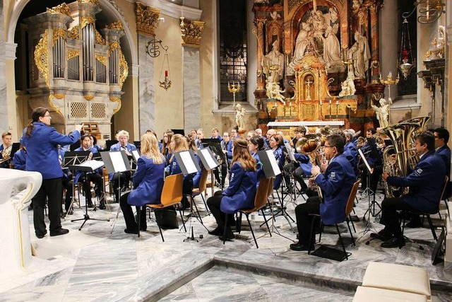 Das Kirchenkonzert der Stadtmusik Wehr...ung von Birgit Trinkl im Jubilumsjahr  | Foto: Hansjrg Bader