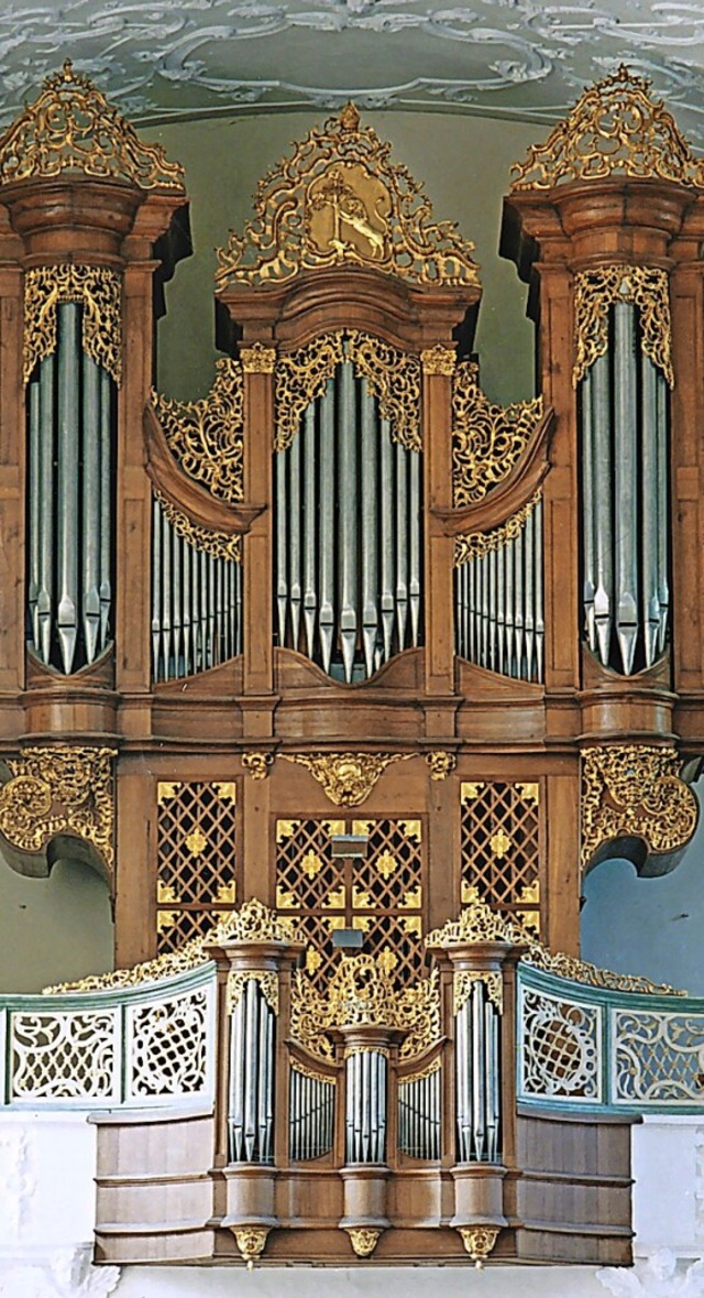 Die Klais-Orgel in der Barockkirche St... bei dem Vaterunser-Projekt erklingen.  | Foto: Bezirkskantorat Mnstertal