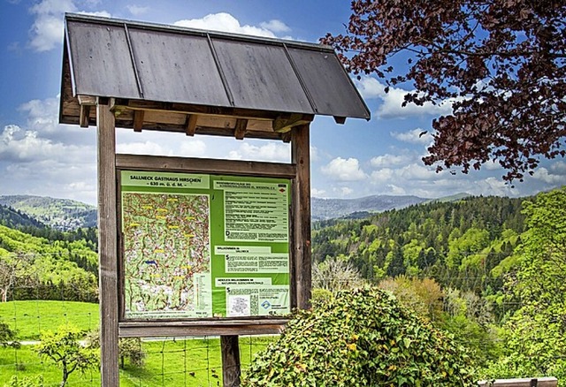 Informationstafeln  beim Gasthaus Hirschen in Sallneck  | Foto: Paul Eischet