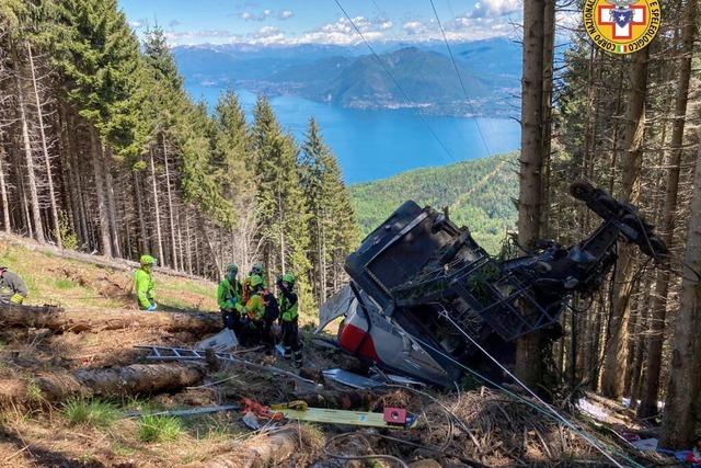 Seilbahnunglck in Italien – 13Menschen bei Absturz gettet