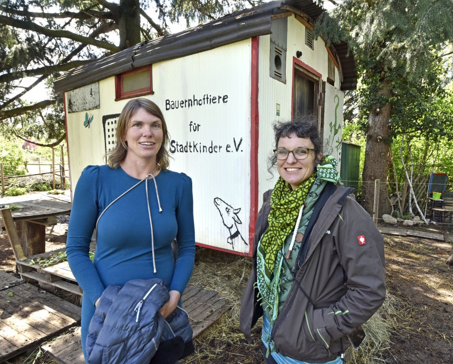 Cora (links) und Kerstin Geigenbauer h... Stadtkinder&#8220; ins Leben gerufen.  | Foto: Michael Bamberger