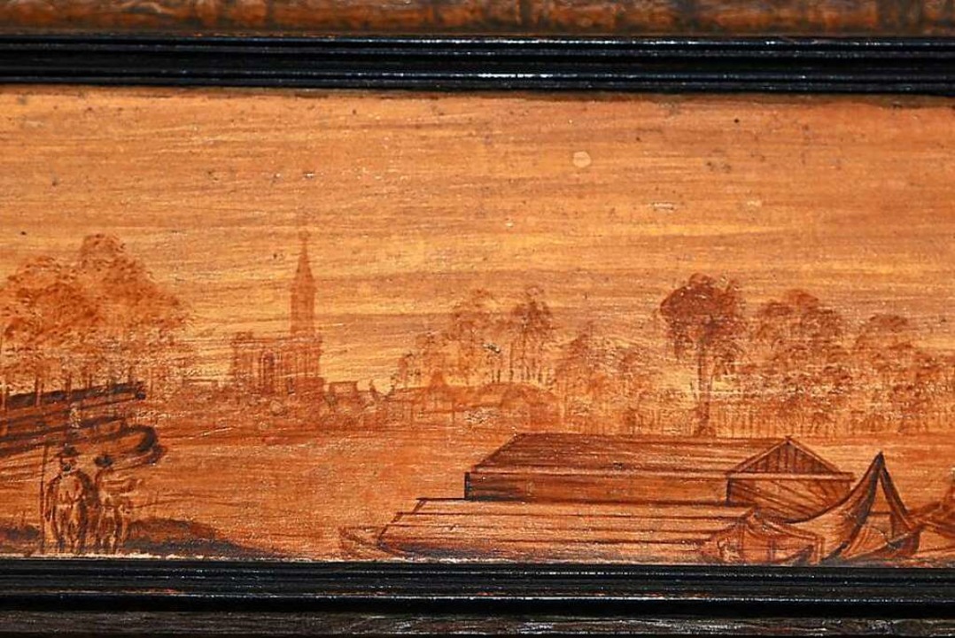 Das Gemälde zeigt das Straßburger Münster.  | Foto: Karl Braun