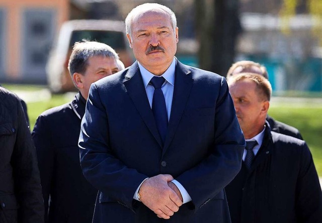 Der belarussische Staatschef Alexander Lukaschenko  | Foto: Sergei Sheleg (dpa)