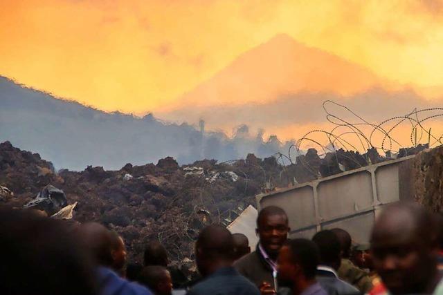 Vulkan-Ausbruch im Kongo treibt tausende Menschen zur Flucht