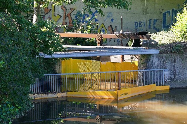 Vergangenen Sommer hatte der Werkhof m...einlauf zum  Mhlbach sicherzustellen.  | Foto: Victoria Langelott