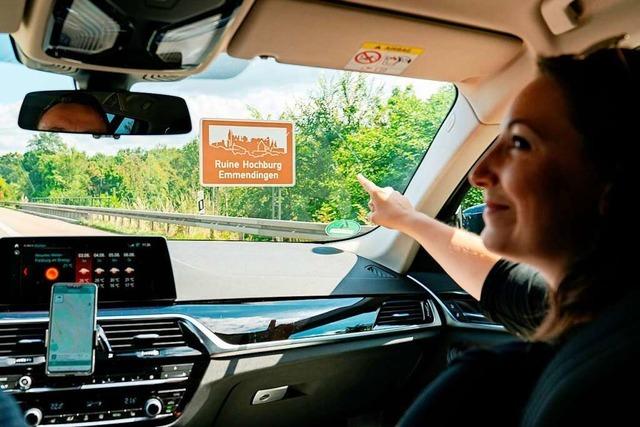 App aus Emmendingen erklrt Hinweisschilder an der Autobahn
