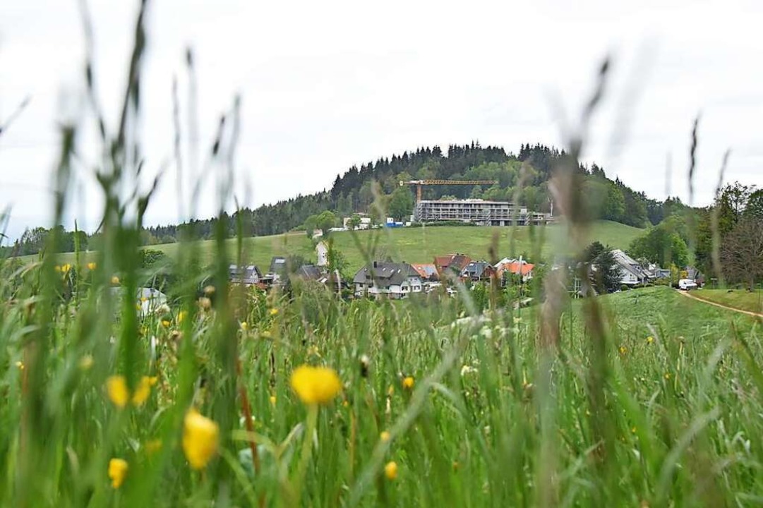 Hinter der Baustelle Luisenhhe, wo de...sresort entsteht, liegt der Illenberg.  | Foto: Sophia Hesser