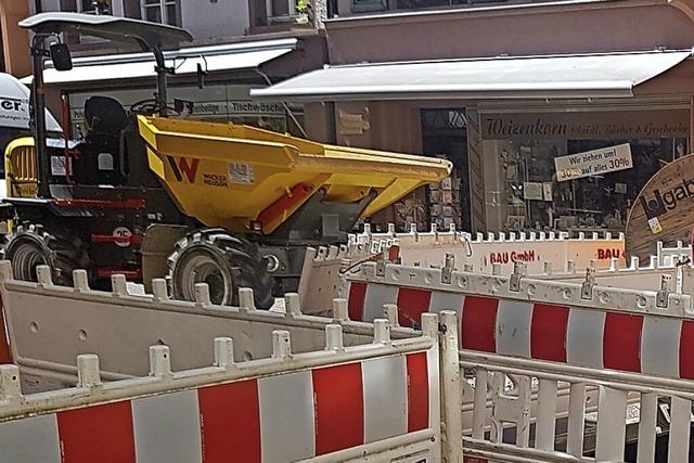 Mitte Juni sollen Bauarbeiten am Spitalplatz fertig sein