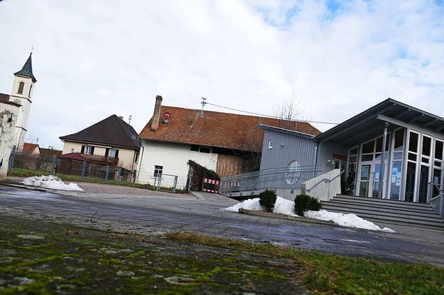 Schrg: Fr den Platz am Brgerhaus vo...nt &#8211; und jetzt wieder verworfen.  | Foto: Simone Hhl