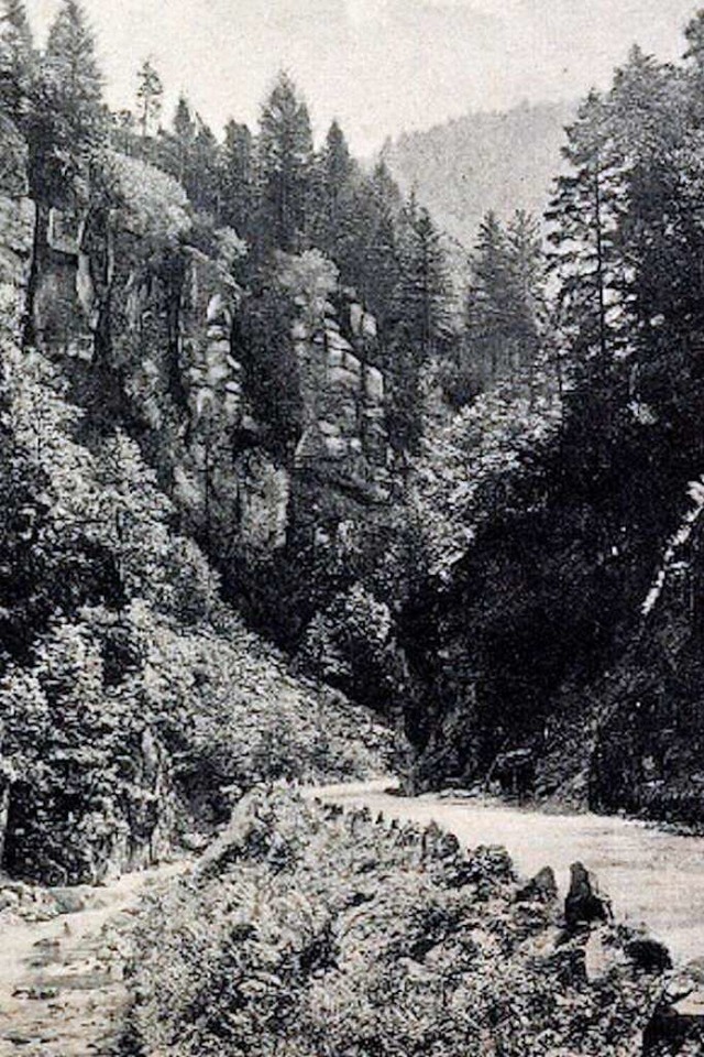 Die wildromantische Wehraschlucht war ...n beliebtes Ausflugsziel fr Wanderer.  | Foto: Ernst Brugger