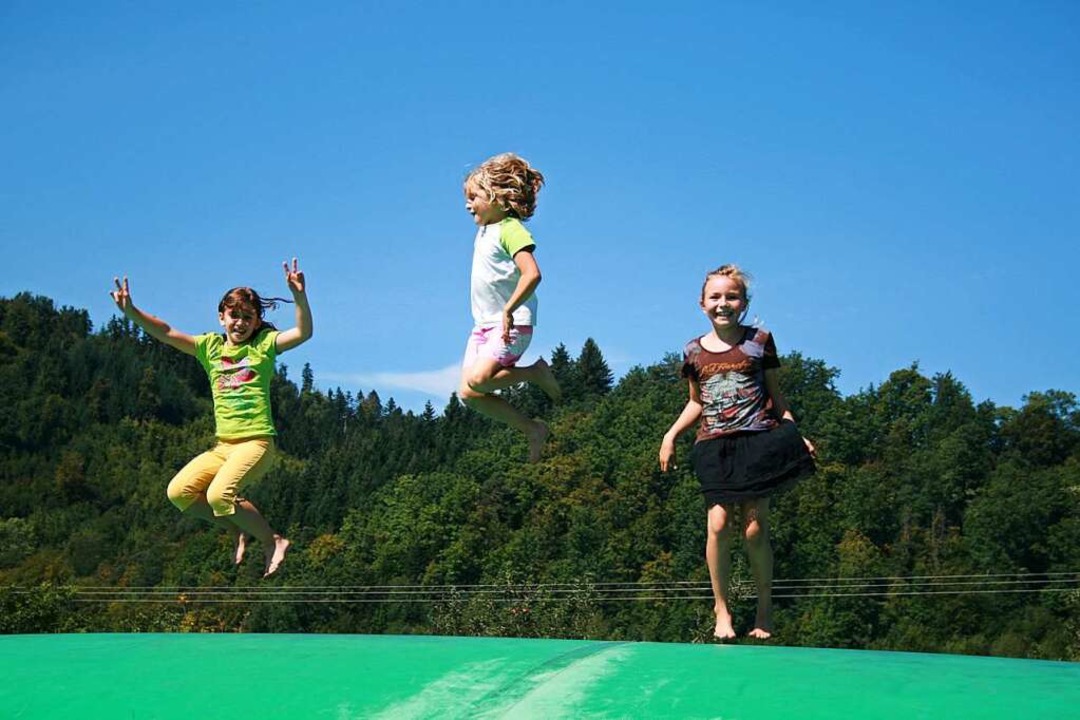 Der Hüpfberg auf dem Spielplatz des Ba...egerhofs ist ein Highlight für Kinder.  | Foto: Irina Strohecker
