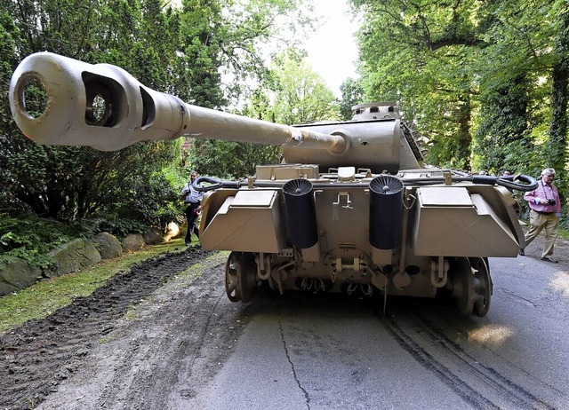 Der Panzerkampfwagen vom Typ &#8222;Panther&#8220;  | Foto: Carsten Rehder (dpa)