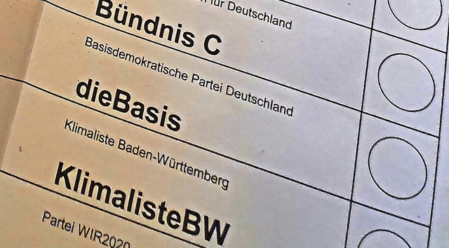 Bei der Landtagswahl war die Basis erstmals whlbar.   | Foto: Karl Kovacs