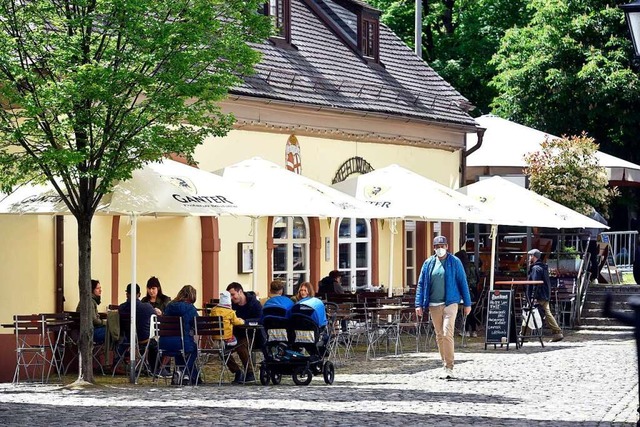 Allmhlich fllen sich in der Gastrono... hier in Freiburg,  wieder die Pltze.  | Foto: Thomas Kunz