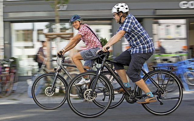 Leichtigkeit, Flexibilitt und Umweltf... Pluspunkte des Fahrrads in der Stadt.  | Foto: www.pd-f.de/Kay Tkatzik