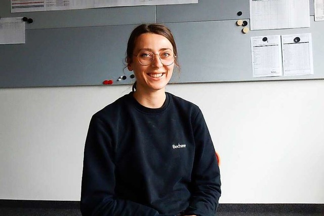 Marie-Luise Mieth macht  in der Elzach...die Ausbildung in Zeiten der Pandemie.  | Foto: Kurt Meier