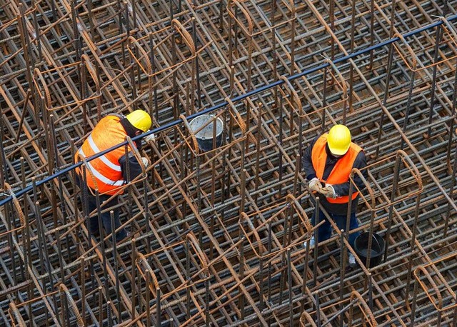 Auf Baustellen sind hufig Leiharbeiter am Werk.  | Foto: Patrick Pleul