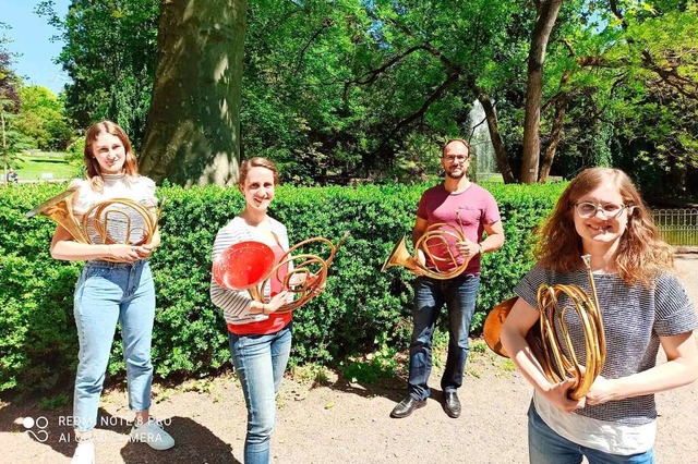 Apollonia Maier, Elsa Bhme, Stefan Be...ren am kommenden Sonntag im Stadtpark.  | Foto: Stadt Lahr