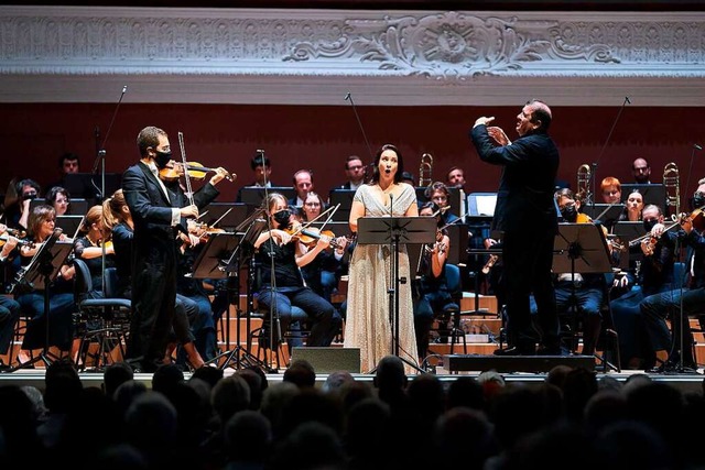 Das Basler Sinfonieorchester &#8211; hier bei einem Auftritt im August 2020  | Foto: Benno Hunziker