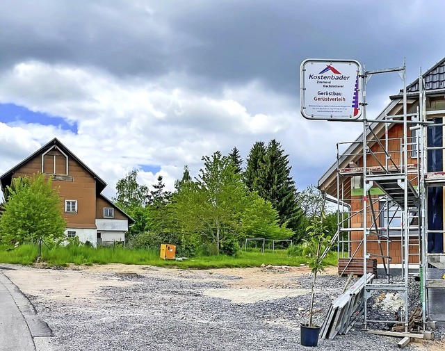 Vor dem geplanten Baugebiet an der Met...ck auf die Ortsmitte von Grafenhausen.  | Foto: Wilfried Dieckmann