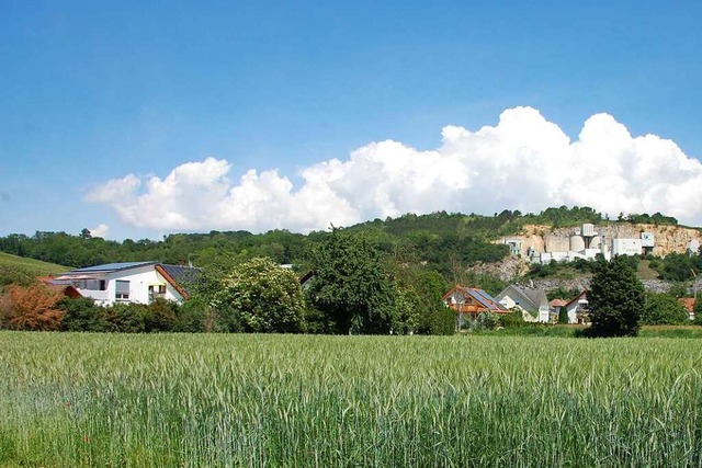 Im Stockfeld II in Istein wurden die B...dt. Dabei passierte gleich ein Lapsus.  | Foto: Herbert Frey