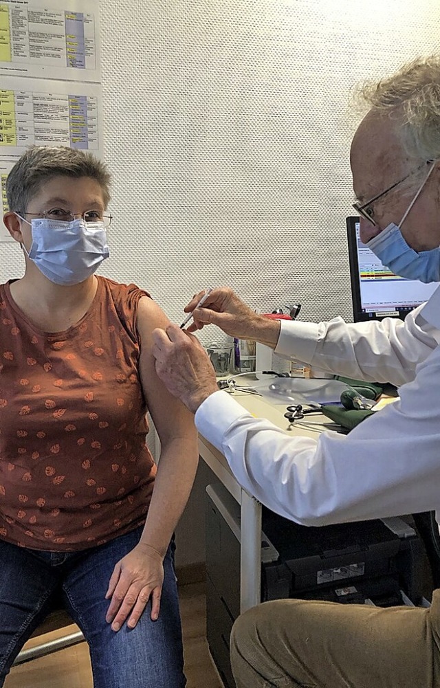 Viele Mitarbeiter nutzen die Mglichke...m Gesundheitszentrum impfen zu lassen.  | Foto: Heinzmann