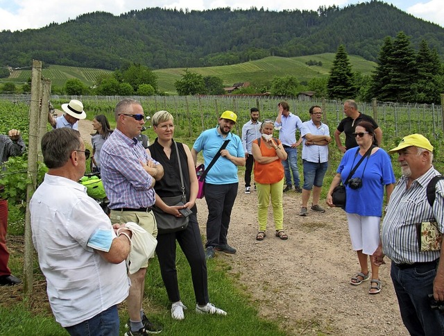 Rund 25 Personen haben an der Exkursio... ein Beispiel fr eine erlaubte Htte.  | Foto: Susanne Kerkovius