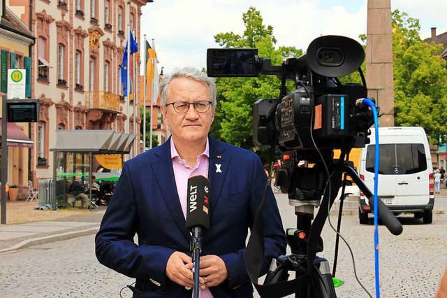 Matthias Katsch kann sich am Freitag v...Live-Interview mit einem Fernsehsender  | Foto: Wolfgang Achnitz