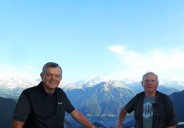 Bernd Grothe (73) und Dieter Neumann (...m Sommer von Sden her angehen wollen.  | Foto: Dieter Neumann
