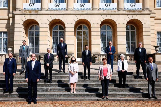 Treffen der G7-Finanzminister in London  | Foto: Henry Nicholls (dpa)