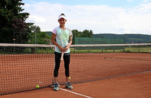 Julia Stusek ist ein groes Nachwuchstalent im Tennis.   | Foto: Senske