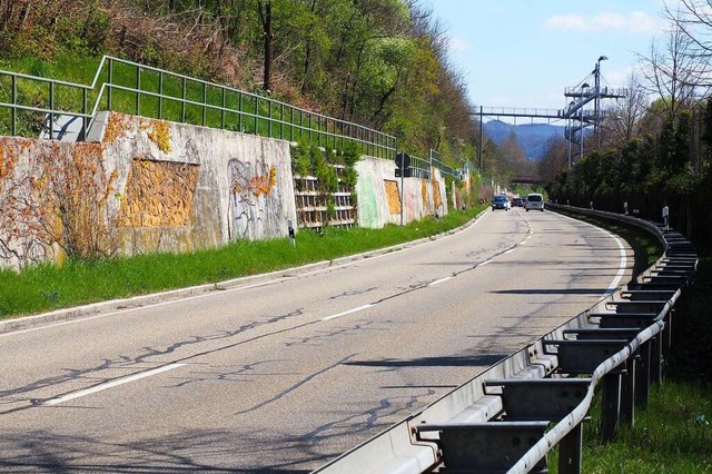 Die Risse auf der Zollfreien Strae machen eine Sanierung notwendig.  | Foto: Herbert Frey