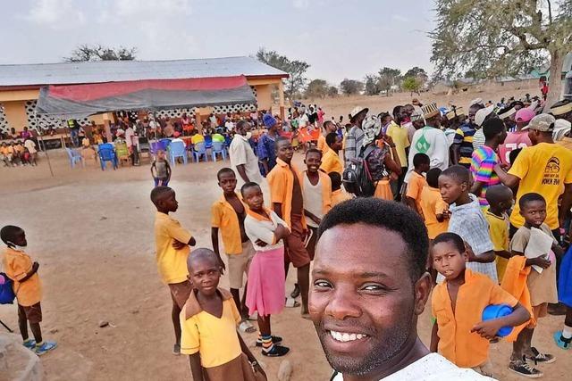 James Ali Griesbaum hat zwei Brunnen in Ghana mglich gemacht