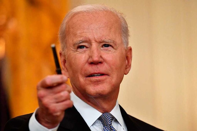 Joe Biden ist eigentlich ein Mann der ... Reformer wurde er erst als Prsident.  | Foto: NICHOLAS KAMM (AFP)